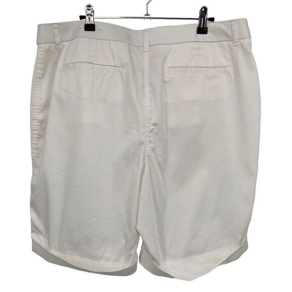 Chico’s Cuffed Bermuda Shorts White NWT Size 16 - Picture 5 of 7